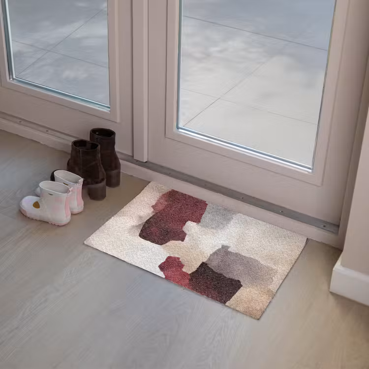Abstract - Kleurbakken - Rood Deurmat klein -sfeer3