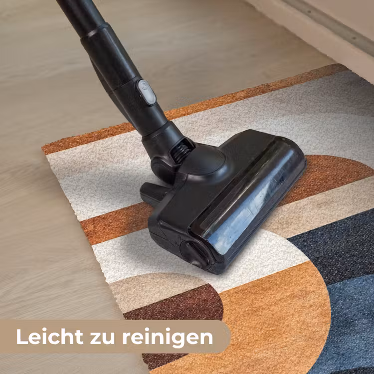 Abstract - Vormen - Donkerblauw Deurmat klein -reinigen_DE