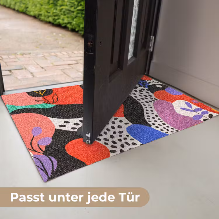 Abstract - Vormen - Kleuren - Stippen Deurmat klein -USP_DE