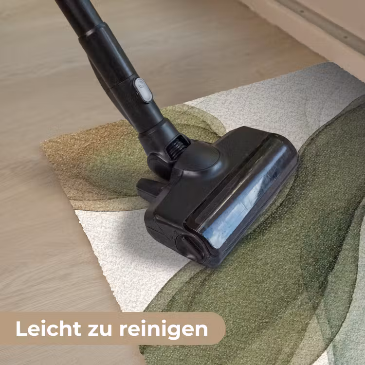 Abstract - Vormen - Modern - Kunst - Groen - Bruin Deurmat klein -reinigen_DE