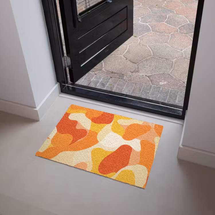 Abstract - Vormen - Oranje Deurmat klein -sfeer5