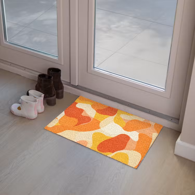 Abstract - Vormen - Oranje Deurmat klein -sfeer3