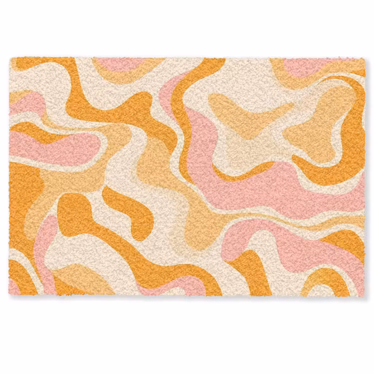 Abstract - Golvend - Oranje Deurmat klein -zkaufland3d