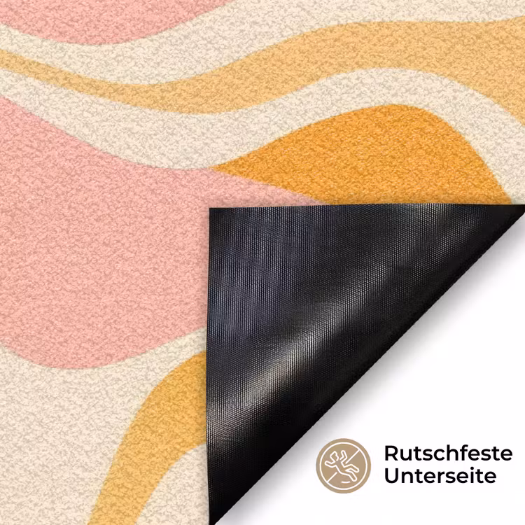 Abstract - Golvend - Oranje Deurmat klein -antislip_DE