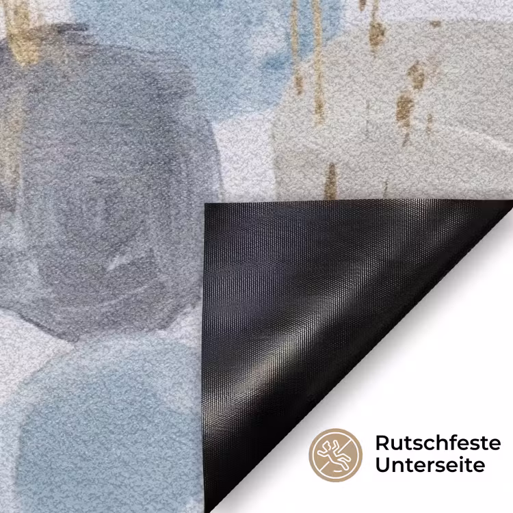 Abstract - Goud - Vormen Deurmat klein -antislip_DE