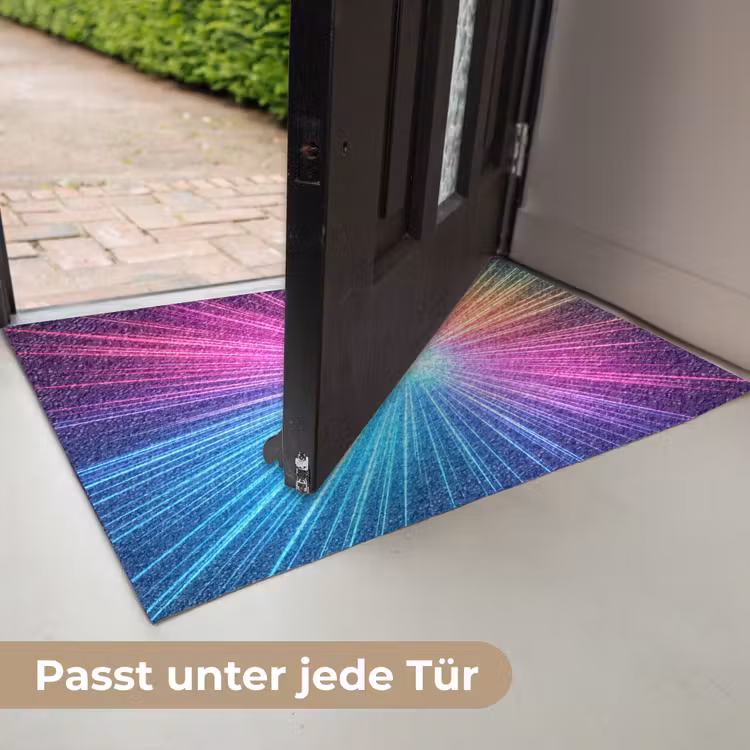 Abstract - Light - Burst - Modern - Colorful Deurmat klein -USP_DE