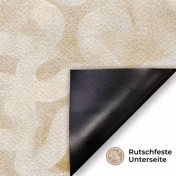 Abstract - Lijnen - Beige Deurmat klein 898 -antislip_DE