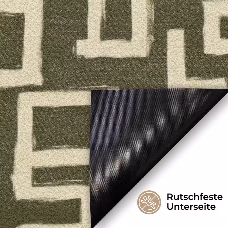 Abstract - Lijnen - Groen Deurmat klein 898 -antislip_DE
