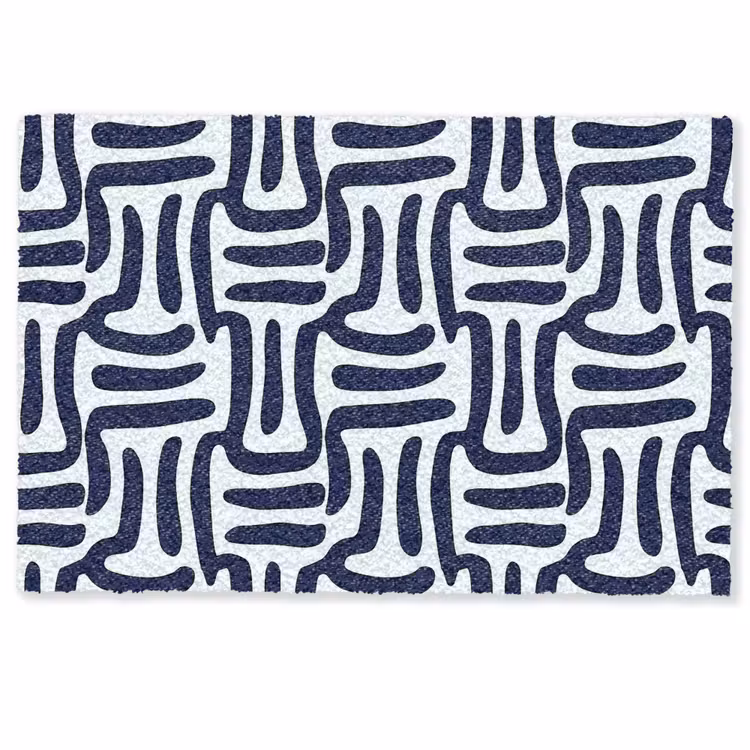Abstract - Modern - Blauw Deurmat klein 898 -zkaufland3d
