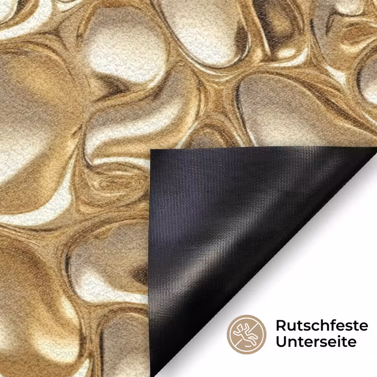 Abstract - Modern - Goud Deurmat klein 898 -antislip_DE