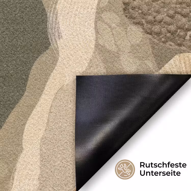 Abstract - Modern - Groen Deurmat klein 898 -antislip_DE
