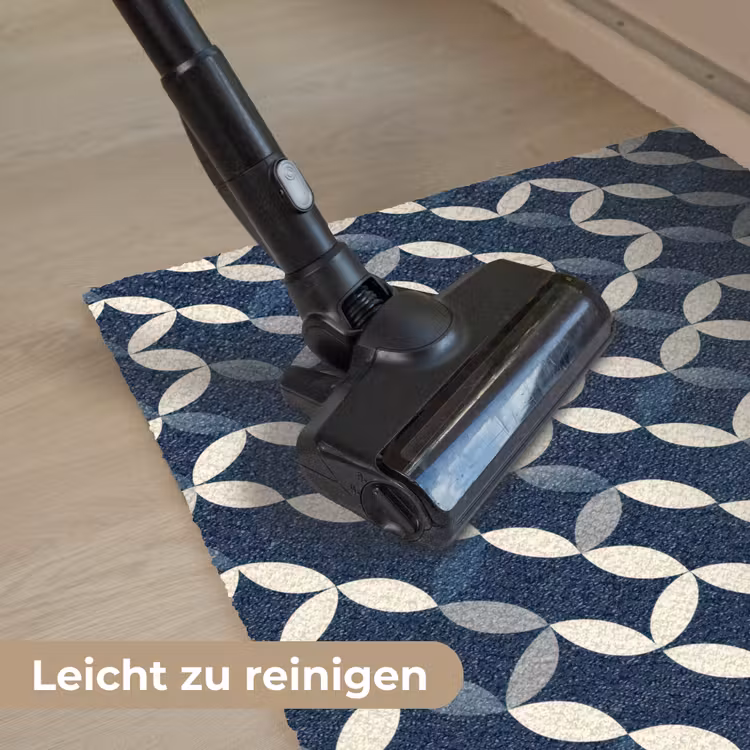 Abstract - Patroon - Blauw Deurmat klein 898 -reinigen_DE