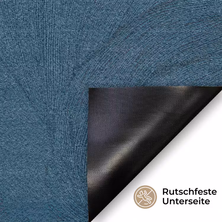 Abstract - Patroon - Donkerblauw - Elegant Deurmat klein 898 -antislip_DE