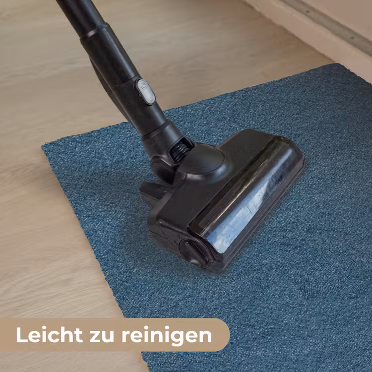 Abstract - Patroon - Donkerblauw - Elegant Deurmat klein 898 -reinigen_DE