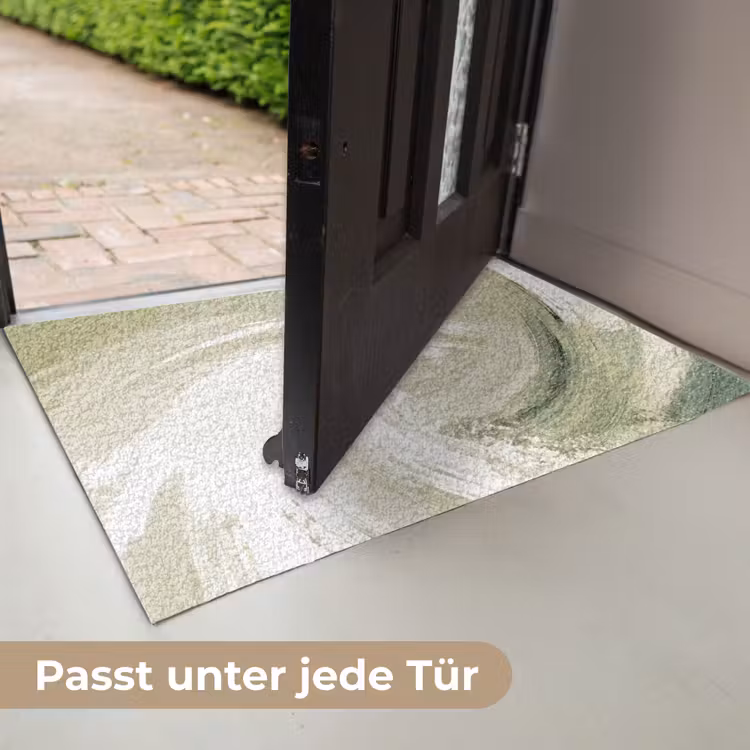 Abstract - Penseelstreken - Golven - Groen Deurmat klein -USP_DE