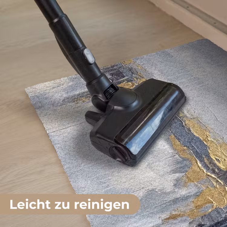 Abstract - Structuur - Goud - Grijs - Modern Deurmat klein -reinigen_DE