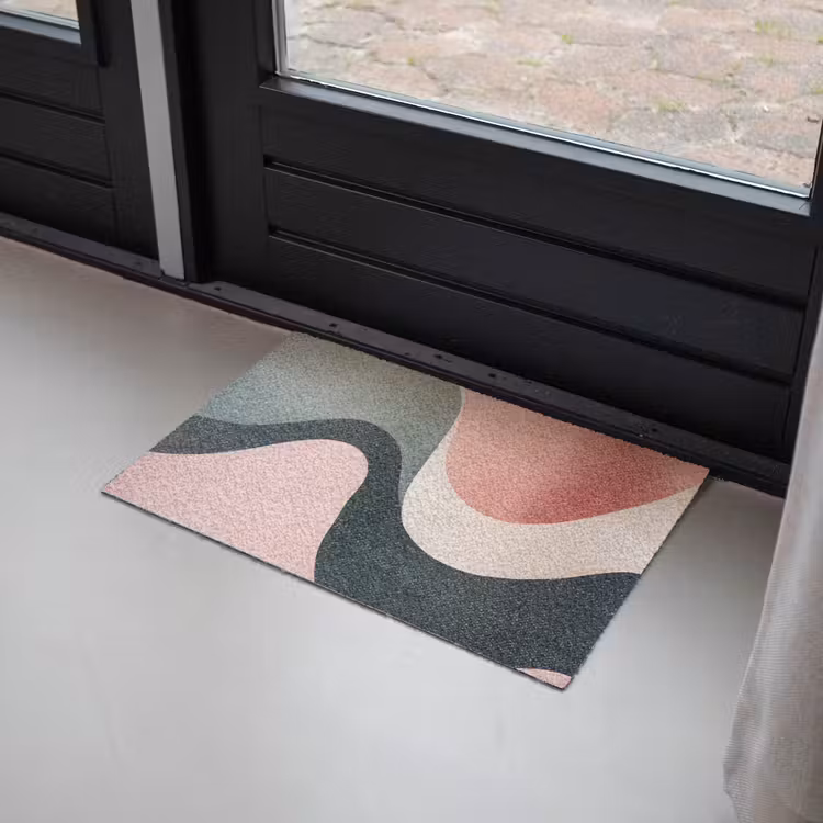 Abstract - Golven - Sierlijk - Roze Deurmat klein -sfeer2