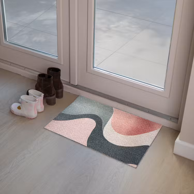 Abstract - Golven - Sierlijk - Roze Deurmat klein -sfeer3