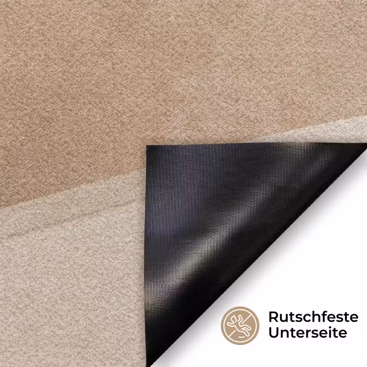 Abstract - Golven - Modern - Beige Deurmat klein -antislip_DE