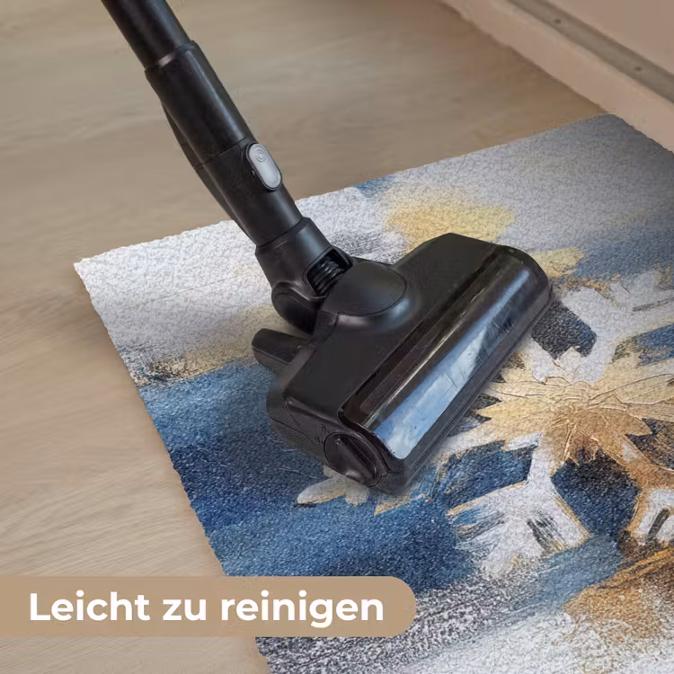 Abstract - Winter - Sneeuwvlok - Sneeuw - Goud Deurmat klein -reinigen_DE