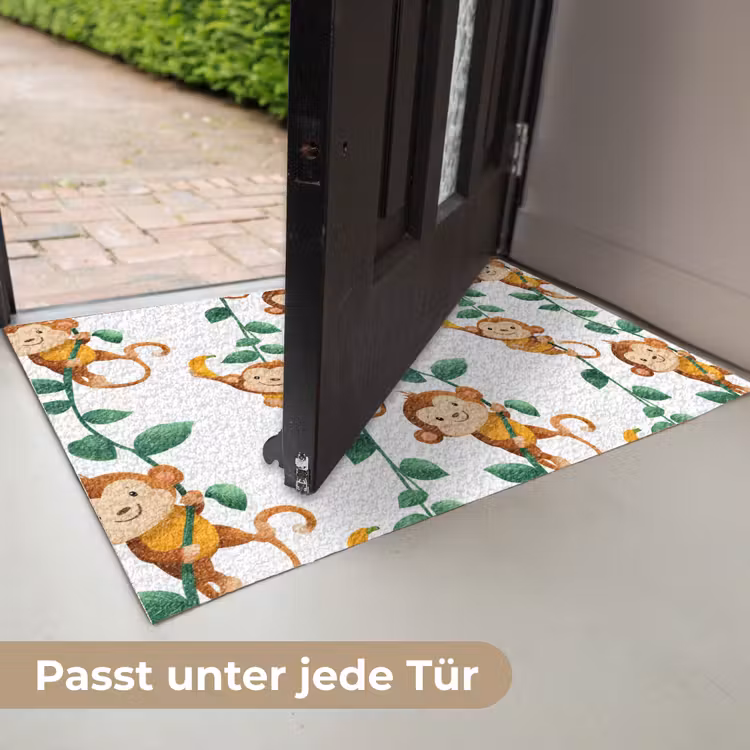 Apen - Lianen - Kleurrijk Deurmat klein 898 -USP_DE