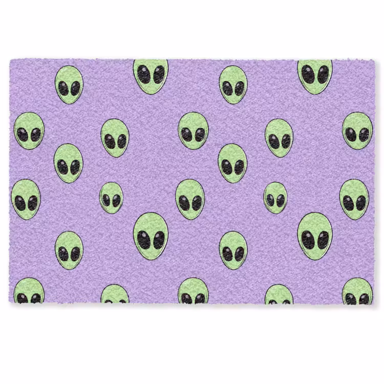 Alien - Retro - Lila Deurmat klein 898 -zkaufland3d
