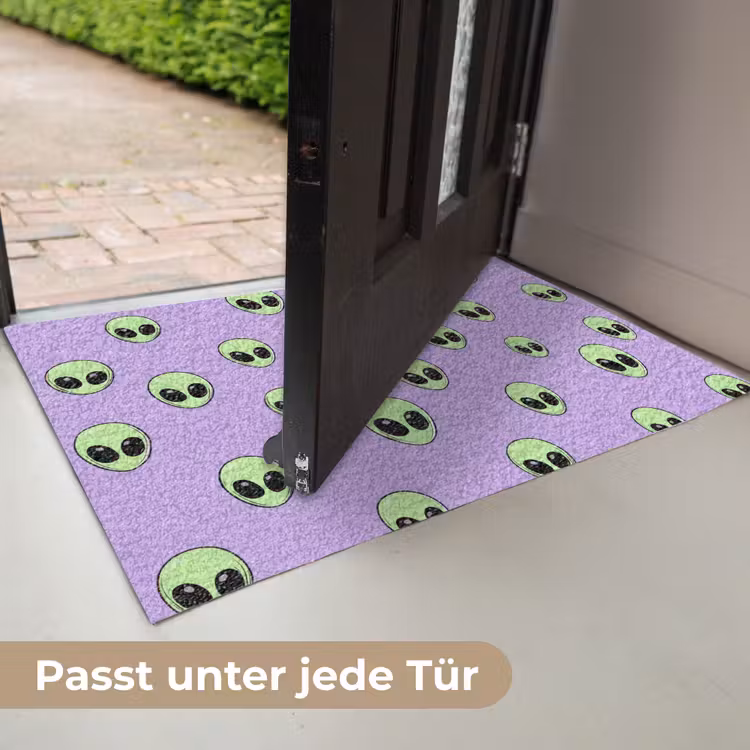 Alien - Retro - Lila Deurmat klein 898 -USP_DE