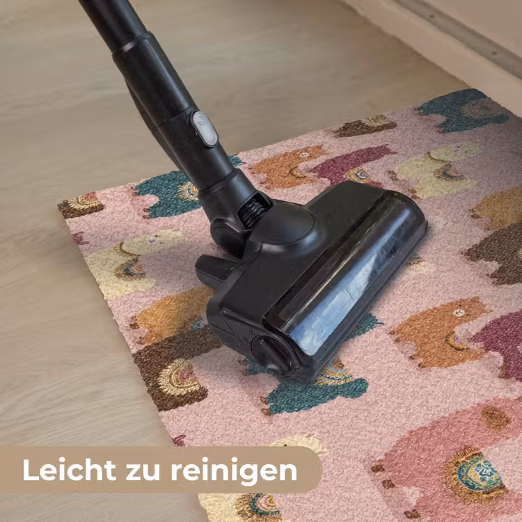 Alpaca's - Patroon - Kleurrijk Deurmat klein 898 -reinigen_DE