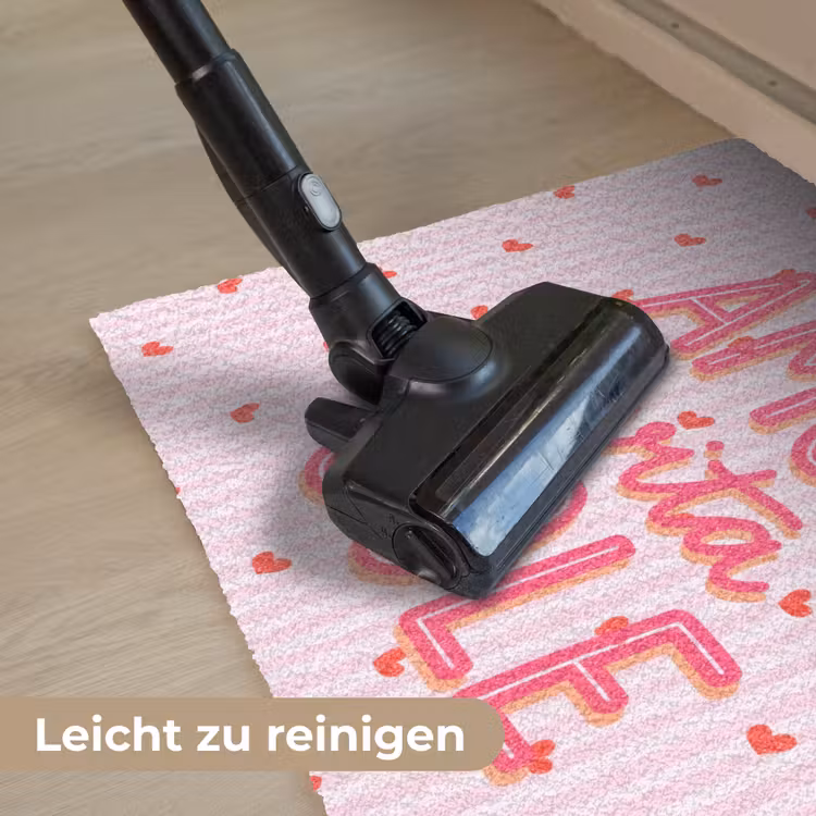 Amore vita sole - Roze - Hartjes Deurmat klein -reinigen_DE