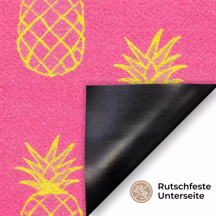 Ananas - Trendy - Roze Deurmat klein 898 -antislip_DE