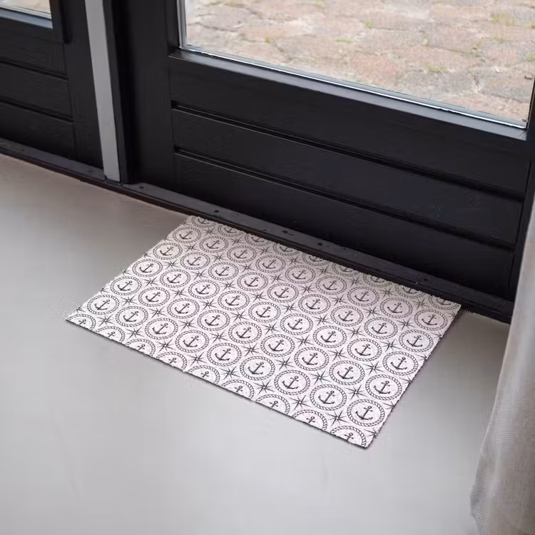 Anker - Haven - Blauw - Wit Deurmat klein 898 -sfeer2