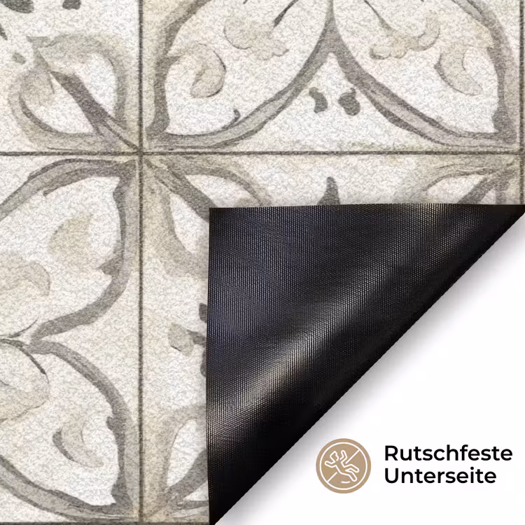 Antiek - Tegel - Beige Deurmat klein 898 -antislip_DE
