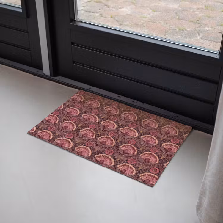 Antiek - Bloemen - Kleurrijk Deurmat klein 898 -sfeer2