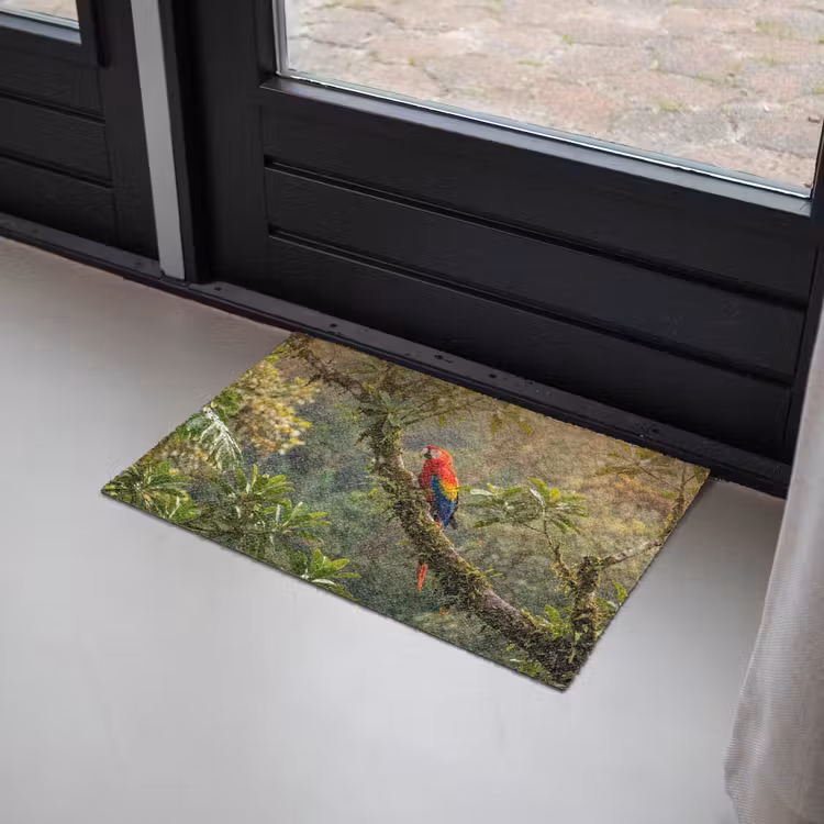 Ara - Jungle - Rood Deurmat klein -sfeer2