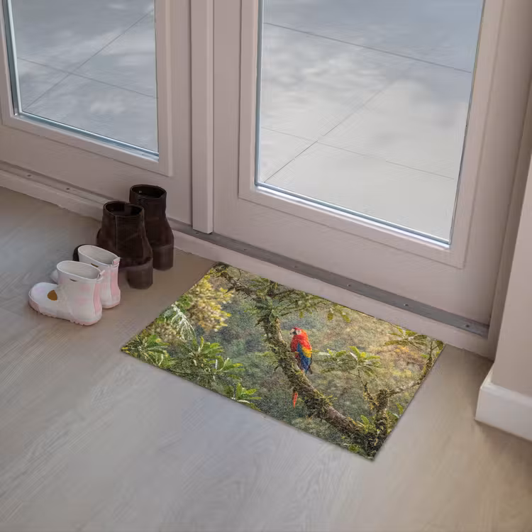 Ara - Jungle - Rood Deurmat klein -sfeer3