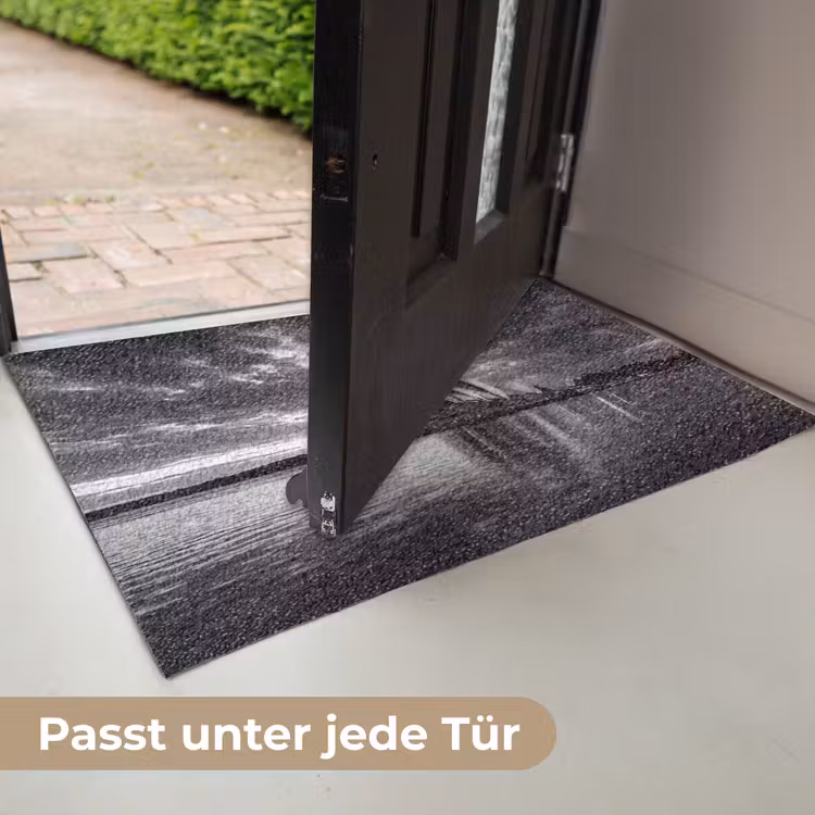 Fußmatte - Architektur – Wasser – Stadt – Modern – Schwarz-Weiß - Architectuur - Water - Stad - Modern - Zwart-wit Deurmat klein