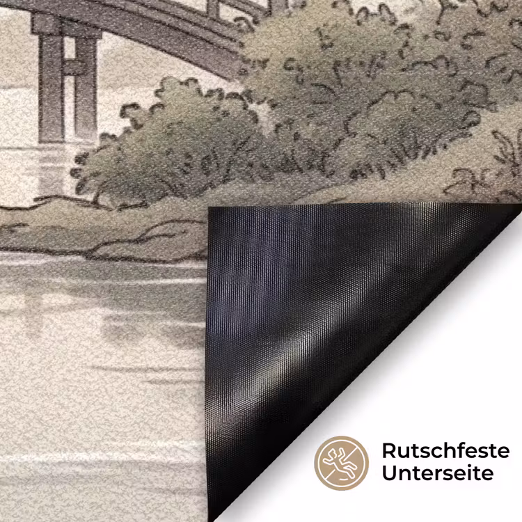 Azië - Landschap - Kleurrijk Deurmat klein -antislip_DE