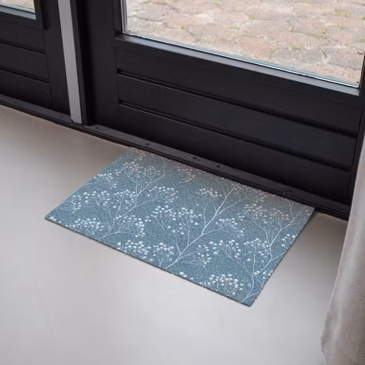 Takken - Bessen - Patroon - Lichtblauw Deurmat klein 898 -sfeer2