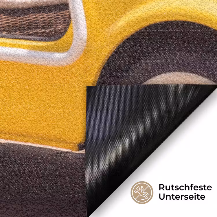 Fußmatte - Auto – Picknick – Sommer – Gelb - Auto - Picknick - Zomer - Geel Deurmat klein