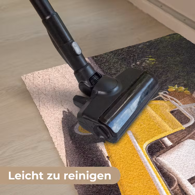 Fußmatte - Auto – Picknick – Sommer – Gelb - Auto - Picknick - Zomer - Geel Deurmat klein