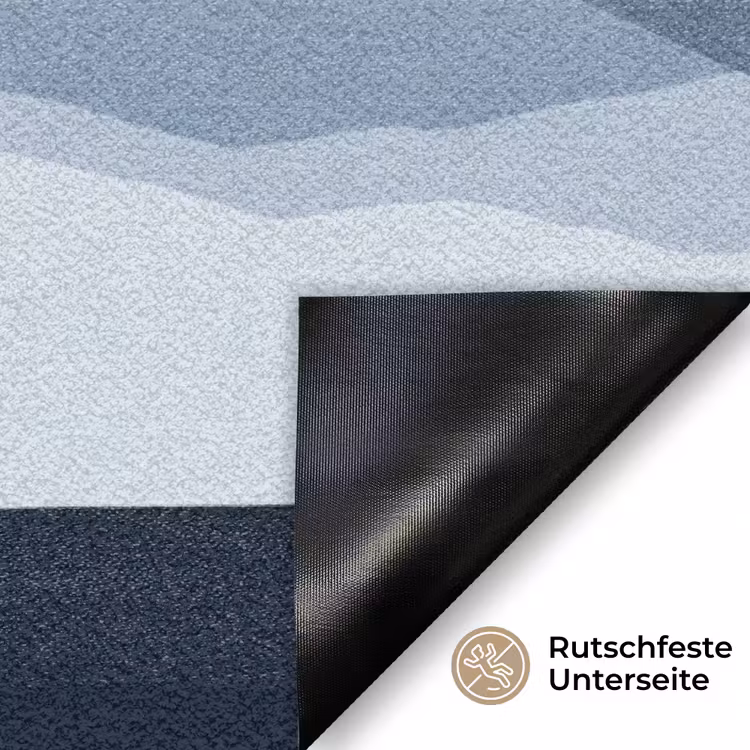 Auto - Meer - Bergen - Blauw Deurmat klein -antislip_DE