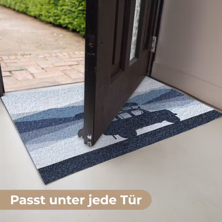 Auto - Meer - Bergen - Blauw Deurmat klein -USP_DE