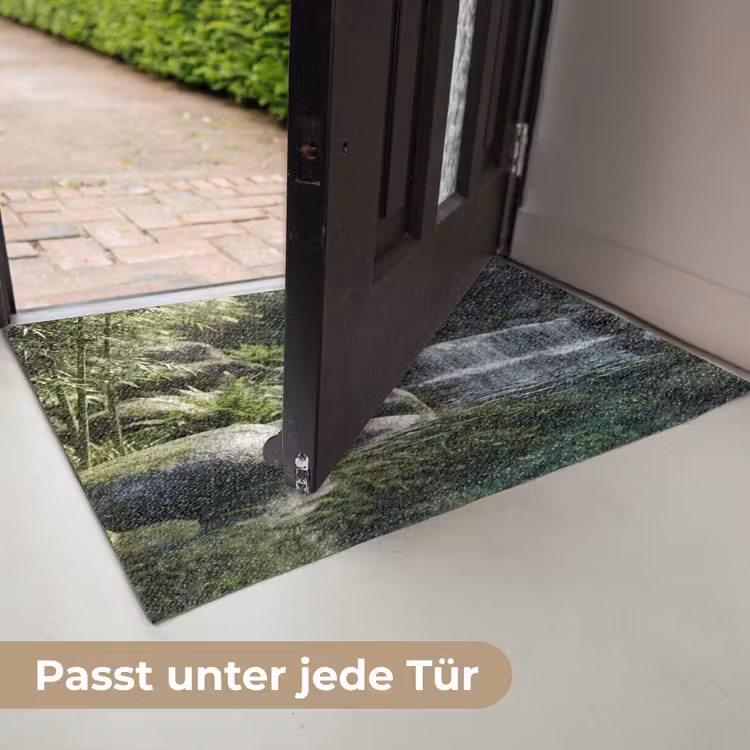 Beek - Waterval - Natuur - Groen Deurmat klein -USP_DE
