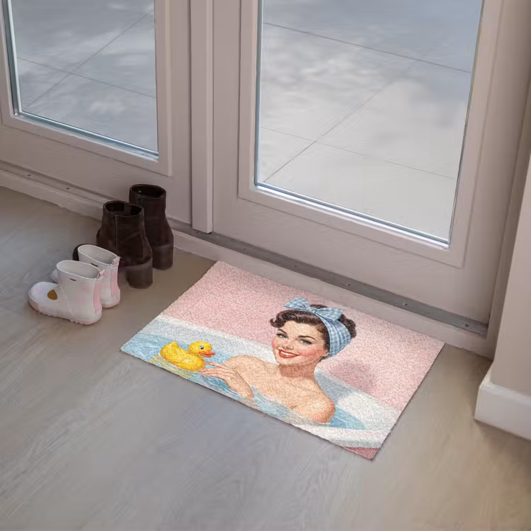 Badkamer - Eend - Blauw Deurmat klein -sfeer3