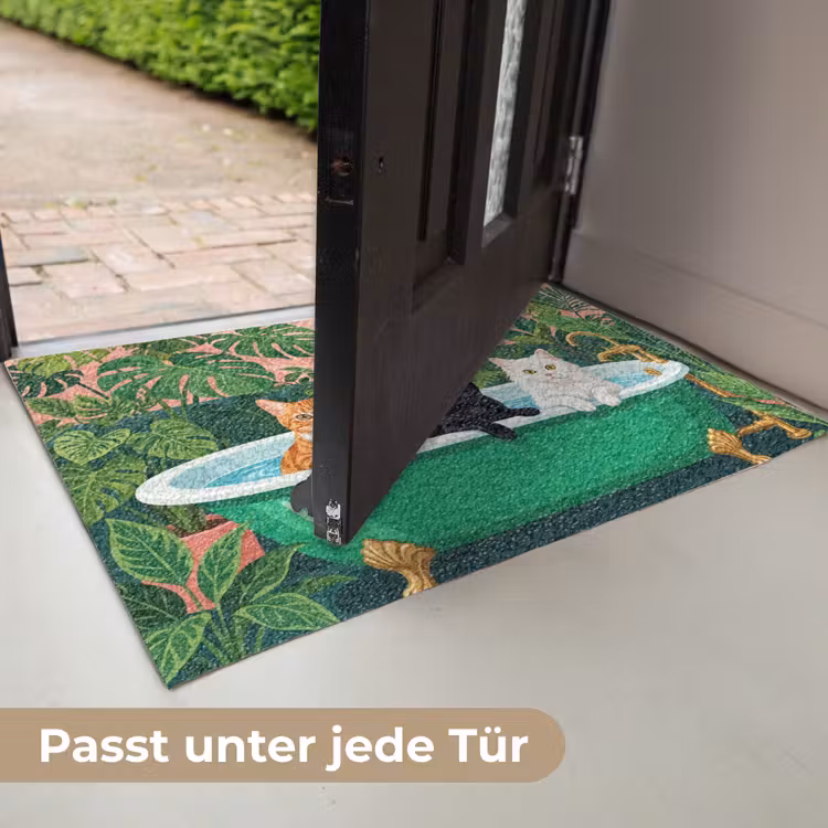 Badkamer - Kattenparade - Kleurrijk Deurmat klein -USP_DE