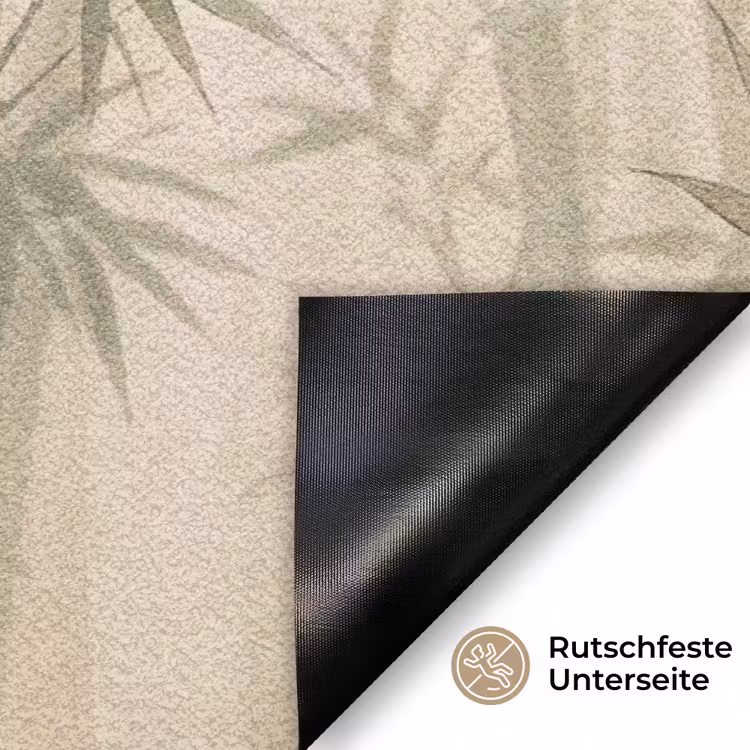Bamboe - Bladeren - Aziatisch - Groen - Natuur Deurmat klein -antislip_DE