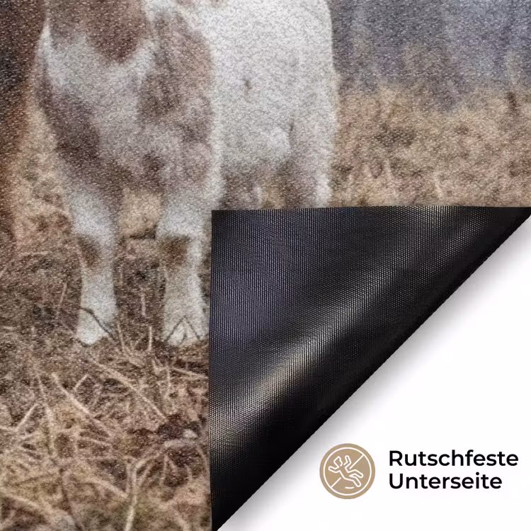 Boerderijdieren - Groep - Mist - Natuur - Rustiek Deurmat klein -antislip_DE