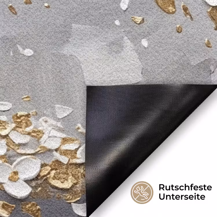 Boom - Bloemen - Natuur - Abstract - Wit Deurmat klein -antislip_DE