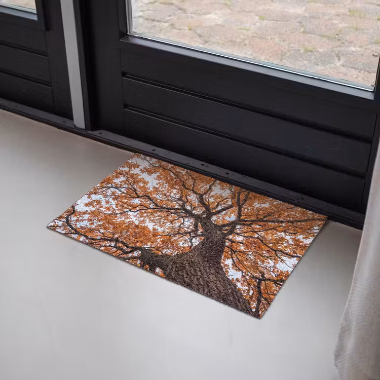 Boom - Bladerdak - Herfst - Oranje - Sfeervol Deurmat klein -sfeer2