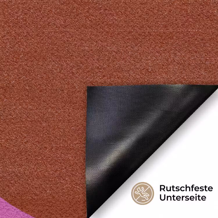 Boom - Paars - Cirkel - Vloeiend Deurmat klein -antislip_DE